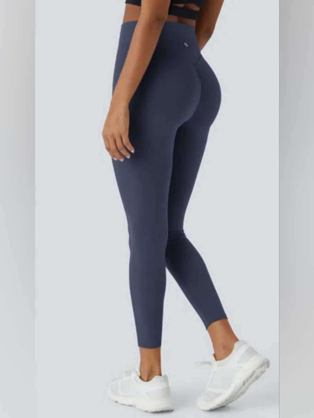 Halara blue butt lifting leggings, small